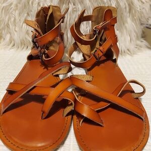 Womens American Eagle Outfitters Sandals Open Toe Gladiator size 10 Used lightly